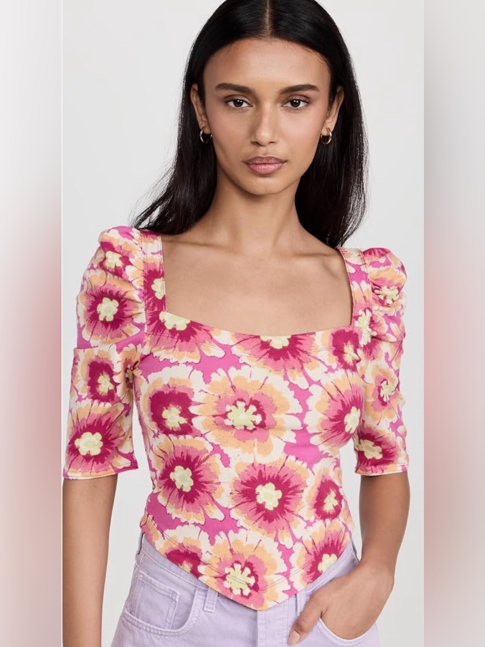 Free People Give Me More Top In Pop Combo - Picture 9 of 9